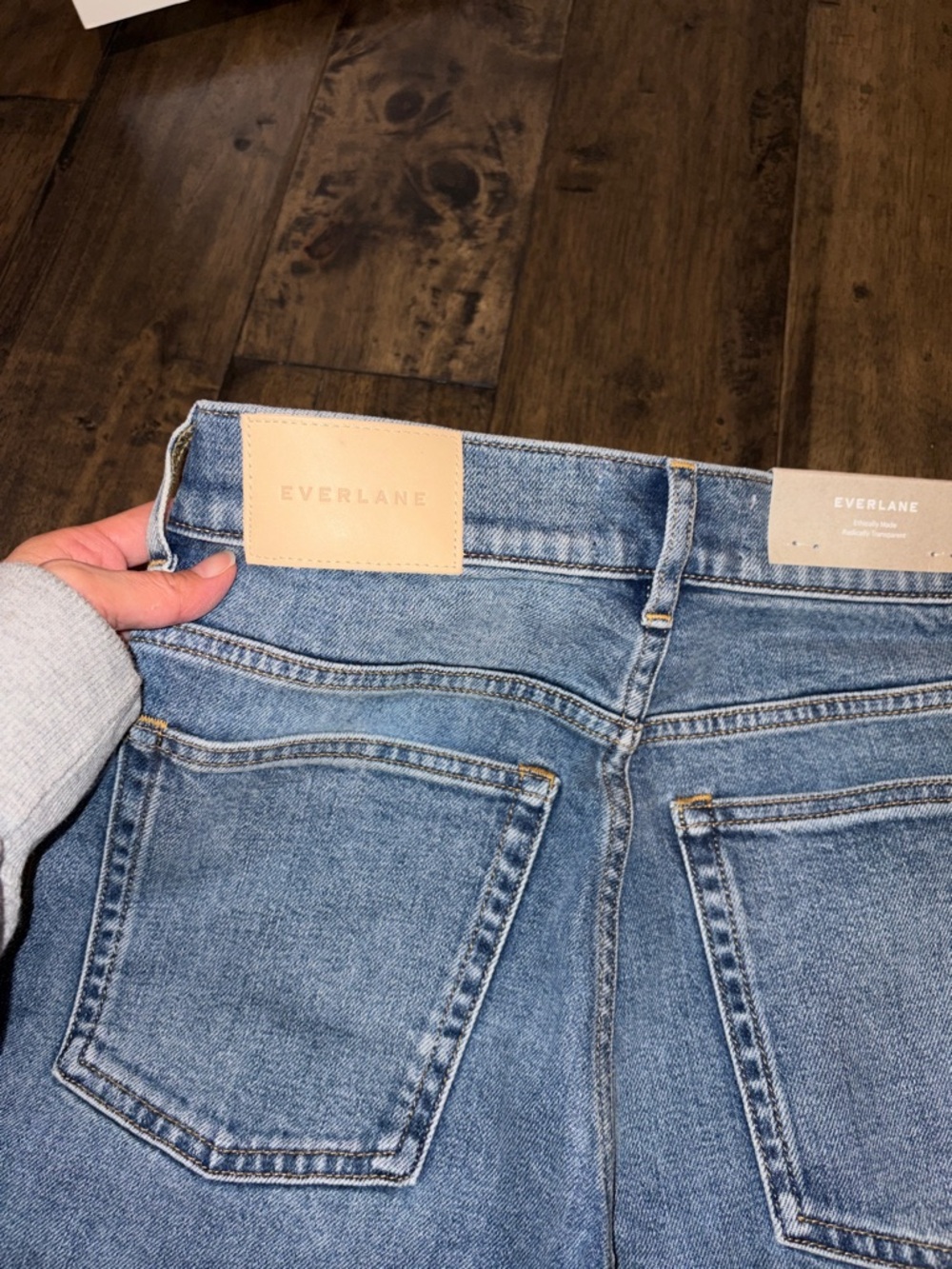 Wide Leg High-Rise Women's Jeans - Light Blue - Picture 7 of 7